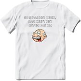 50 is pas het begin T-Shirt | Grappig Abraham 50 Jaar Verjaardag Kleding Cadeau | Dames – Heren - Wit - S