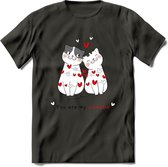 You Are My Sweety - Valentijn T-Shirt | Grappig Valentijnsdag Cadeautje voor Hem en Haar | Dames - Heren - Unisex | Kleding Cadeau | - Donker Grijs - XXL