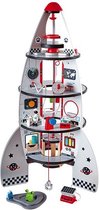 Hape houten ruimte raket met 4 verdiepingen
