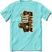 Bier Tap T-Shirt | Bier Kleding | Feest | Drank | Grappig Verjaardag Cadeau | - Licht Blauw - L