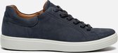 Ecco Soft 7 Sneakers Blauw Nubuck - Heren - Maat 50