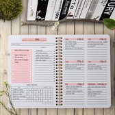 2022 A5 Agenda Planner Notebook - Wekelijkse Planner - Doel Schema - Work Organizer - School Organizer - Roze