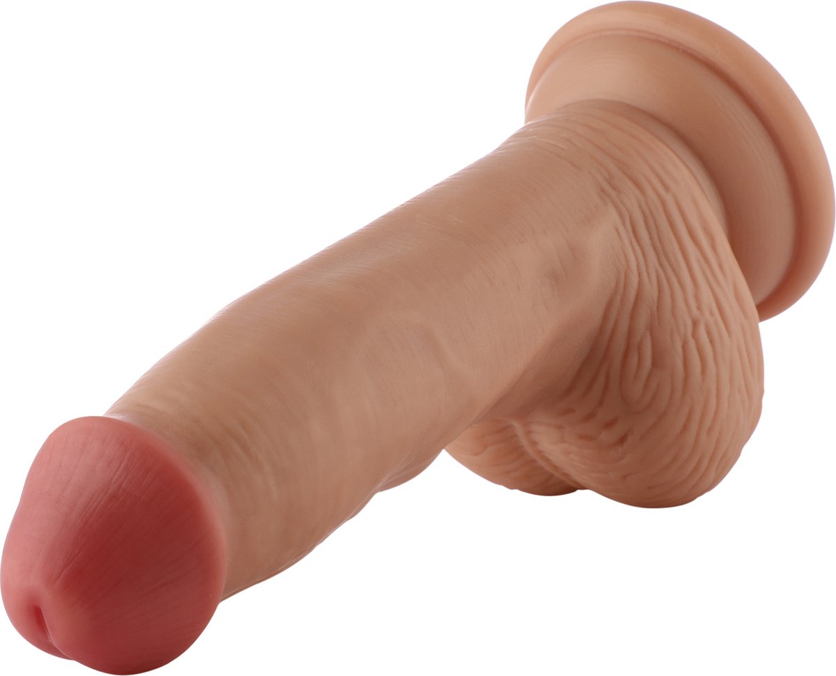 Goedkoopste Dildo 3XLR voor Auxfun Basic Seksmachine Beige 16 cm