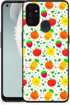 TPU Bumper OnePlus Nord N100 GSM Hoesje met Zwarte rand Fruits