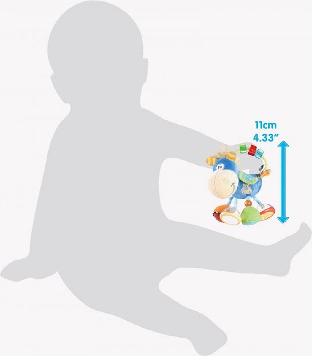 Playgro Clip Clop Rammelaar - Blauw - Activiteitenspeeltje -  Kraamkado — afbeelding 2