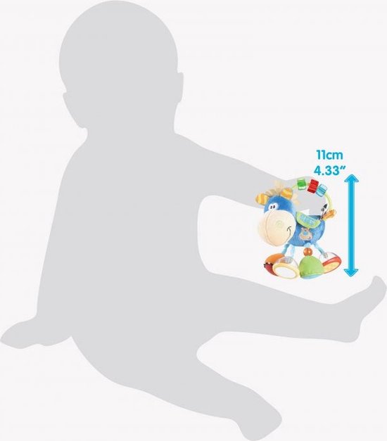 Playgro Clip Clop Rammelaar - Blauw - Activiteitenspeeltje -  Kraamkado — afbeelding 2