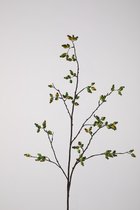 Kunsttak - rozenbottel - topkwaliteit decoratie - 2 stuks - zijden plant - Groen - 140 cm hoog