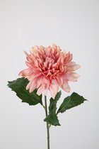 Kunstbloem - Dahlia - topkwaliteit decoratie - 2 stuks - zijden bloem - Roze - 69 cm hoog