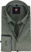Suitable - Overhemd 227-7 Groen - 46 - Heren - Slim-fit