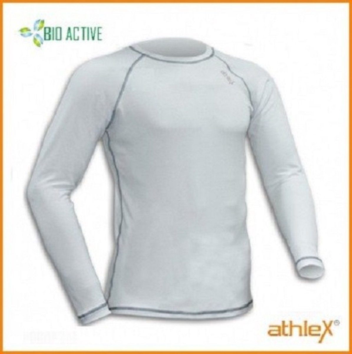 Athlex Bio Active Shirt lange mouw M Wit