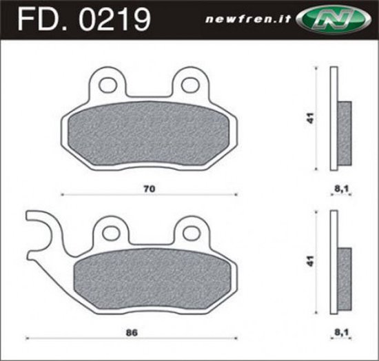 Foto: Remblokset new fren fd0219