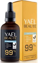 YAEL beauté Daily Booster - 99% Natuurlijk Vitamine C Serum met Hyaluronzuur - Hoge dosis Gezichtscrème - Naturel & Anti-aging crème - Bio Vegan Gezichtsserum - 50ml fles
