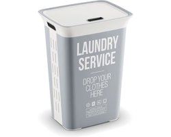 Kis Chic Home Wasbox - 60L - 44x35x61cm - Grijs