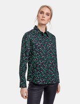 TAIFUN Dames Overhemdblouse met bloemenprint