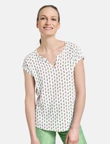 GERRY WEBER Dames Blouseachtig shirt met motief EcoVero