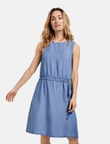 GERRY WEBER Dames Jurk van lyocell Blau Denim-40
