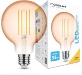 Modee Lighting - LED Filament lamp E27 - G95 - 4W vervangt 33W - 1800K zeer warm wit licht - L Globe