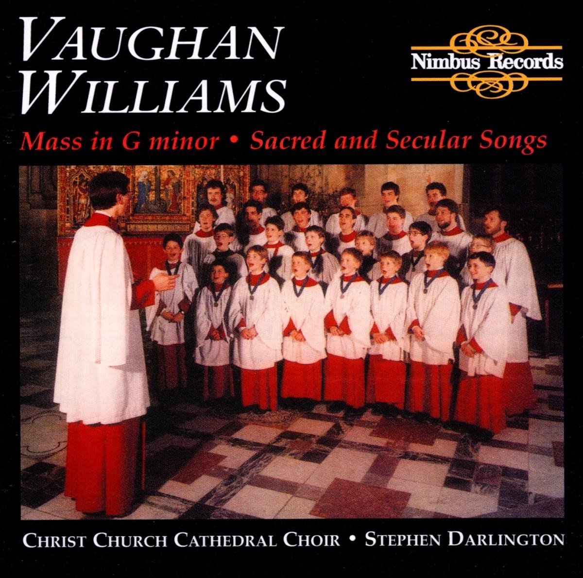 Christ Church Cathedral Choir, Stephen Darlington - Vaughan Williams : Mass In G Minor (CD)