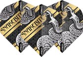 Peter Wright Hardcore Ionic Snakebite Coiled Snake Gold - Dart Flights