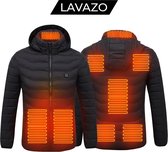 Lavazo® Verwarmde jas - Jas Met Verwarming - Unisex - Zwart - Verwarmde Kleding