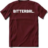 Bitterbal - Snack T-Shirt | Grappig Verjaardag Kleding Cadeau | Eten En Snoep Shirt | Dames - Heren - Unisex Tshirt | - Burgundy - S