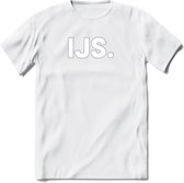IJs - Snack T-Shirt | Grappig Verjaardag Kleding Cadeau | Eten En Snoep Shirt | Dames - Heren - Unisex Tshirt | - Wit - L