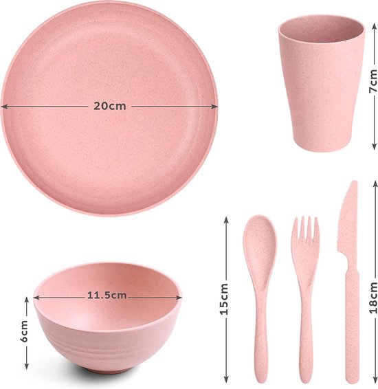 Camping tuin servies 28 delig - Modern BBQ servies voor 4 pers, — afbeelding 3