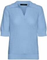 VERO MODA  vmskyla ss collar blouse BLAUW M