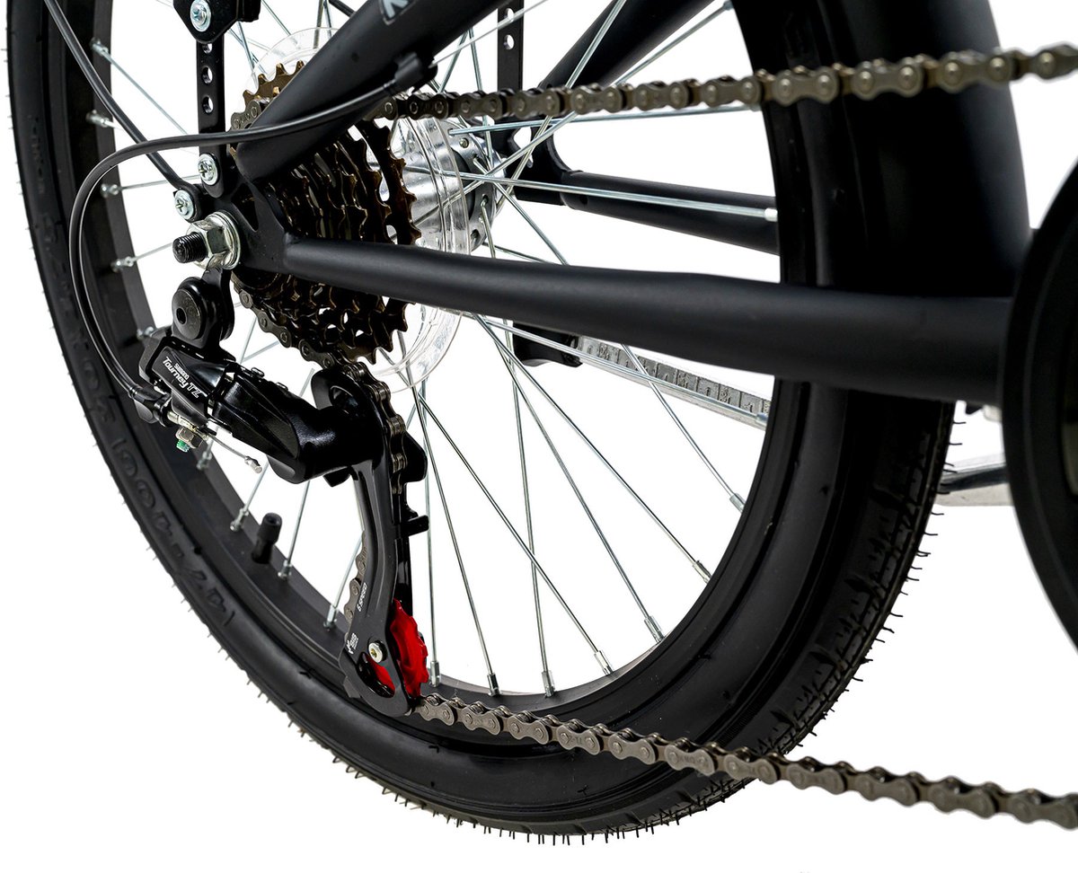 KS Cycling Fiets Vouwfiets 20'' Cityfold 6 versnellingen zwart 27 cm