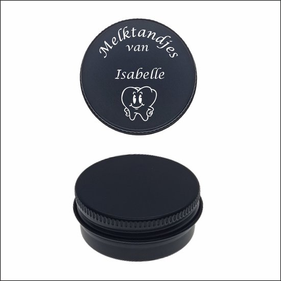 Boîte De Conserve Dents De Bébé Avec Gravure De Nom - Isabelle