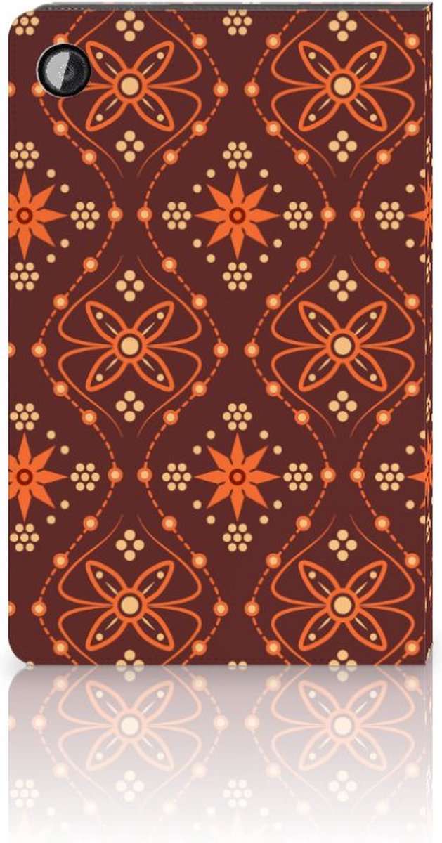 Samsung Galaxy Tab A8 2021/2022 Tablet Hoes Batik Brown