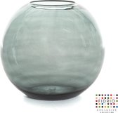 Design Vaas BOLVASE - Fidrio SMOKED - glas, mondgeblazen bloemenvaas - diameter 35 cm