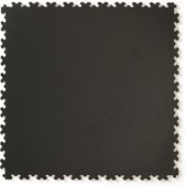 Dalles PVC clipsable martelé - noir - 50x50cm - Épaisseur 4 mm - Set 40 pièces - 10m2