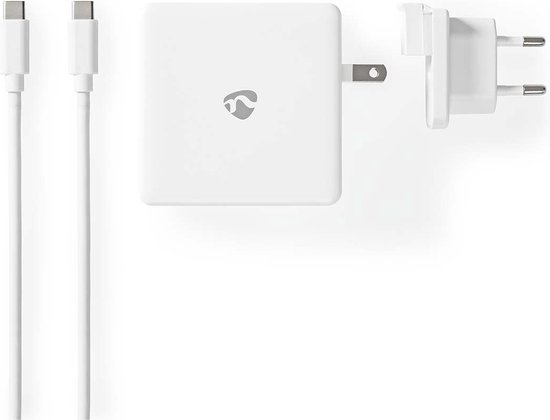 Chargeur Nedis | Fonction de charge rapide | PD3. 0 27W / PD3. 0 36W / PD3. 0 45W / PD3. 0 65W | 0 / 3.25AA | sortie : 1 | USB-C™ | Câble USB Type-C™ (détaché) | 3,00 m | 65 W. | Sélection de Voltage automatique