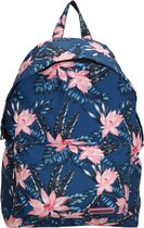 Enrico Benetti Pink Flowers Rugzak School Tas 8+ Rugtas A4 Bloemen Blauw