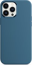 Siliconen hoesje met MagSafe voor iPhone 13 Pro Max - IJsblauw