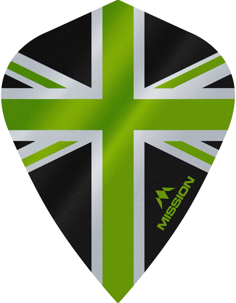 Mission Alliance 100 Black & Green Kite - Dart Flights