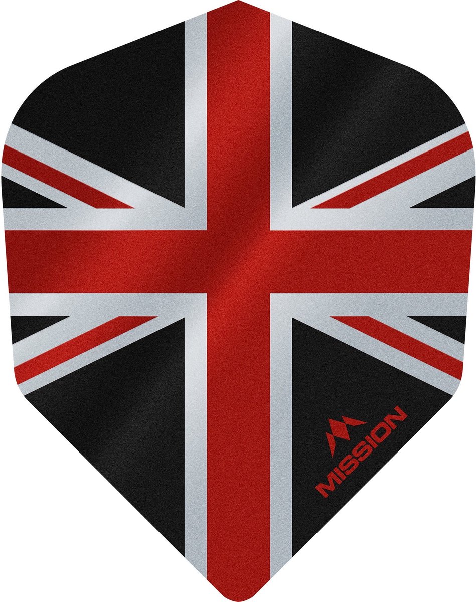 Mission Alliance 100 Black & Red NO6 - Dart Flights