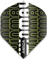 WINMAU - Mega Standard Winmau Logo Groen Dartvluchten - 1 set per pakket (3 dartvluchten in totaal)