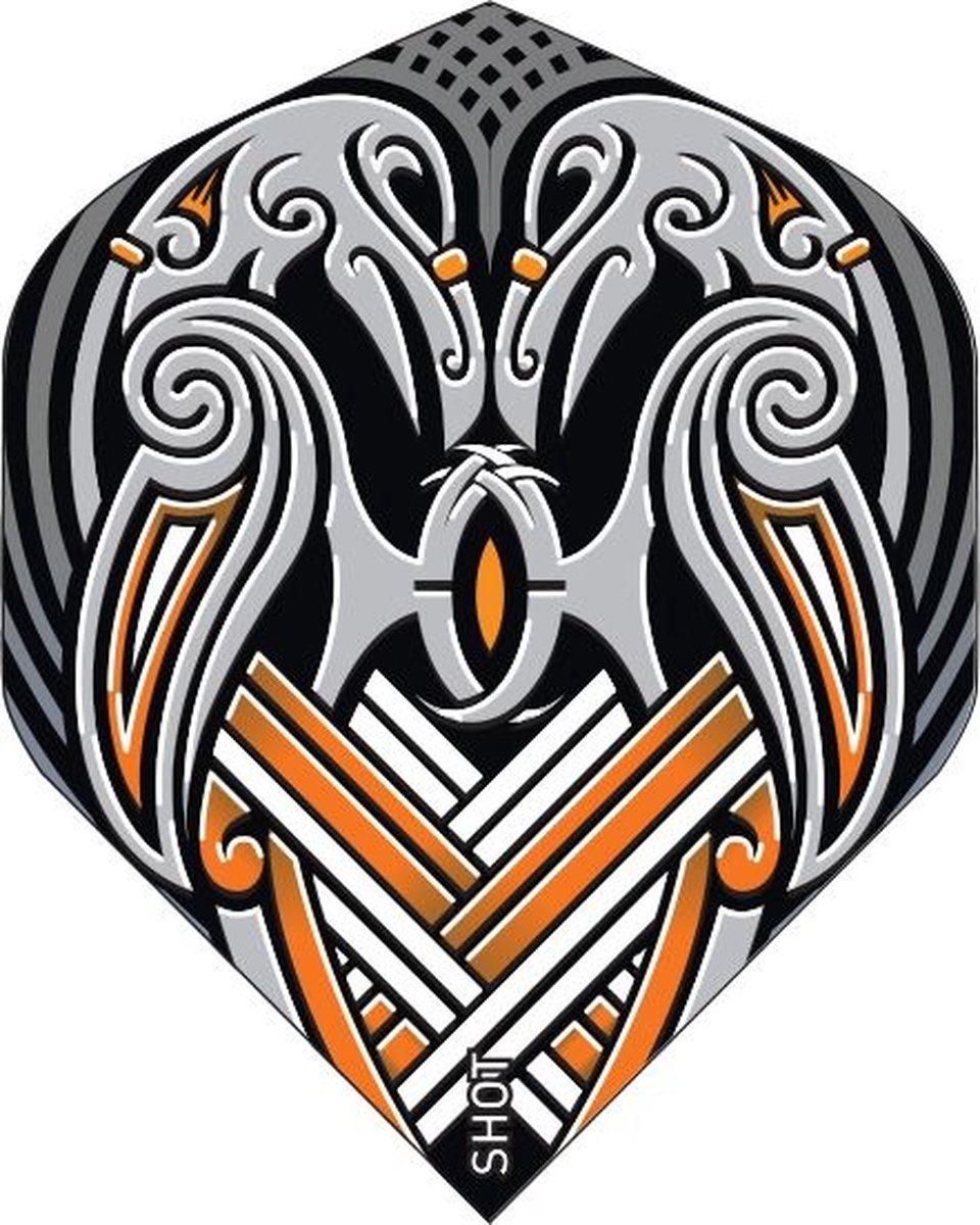 Shot Viking Raven Black Std. - Dart Flights