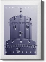 Walljar - Kruittoren - Muurdecoratie - Poster met lijst