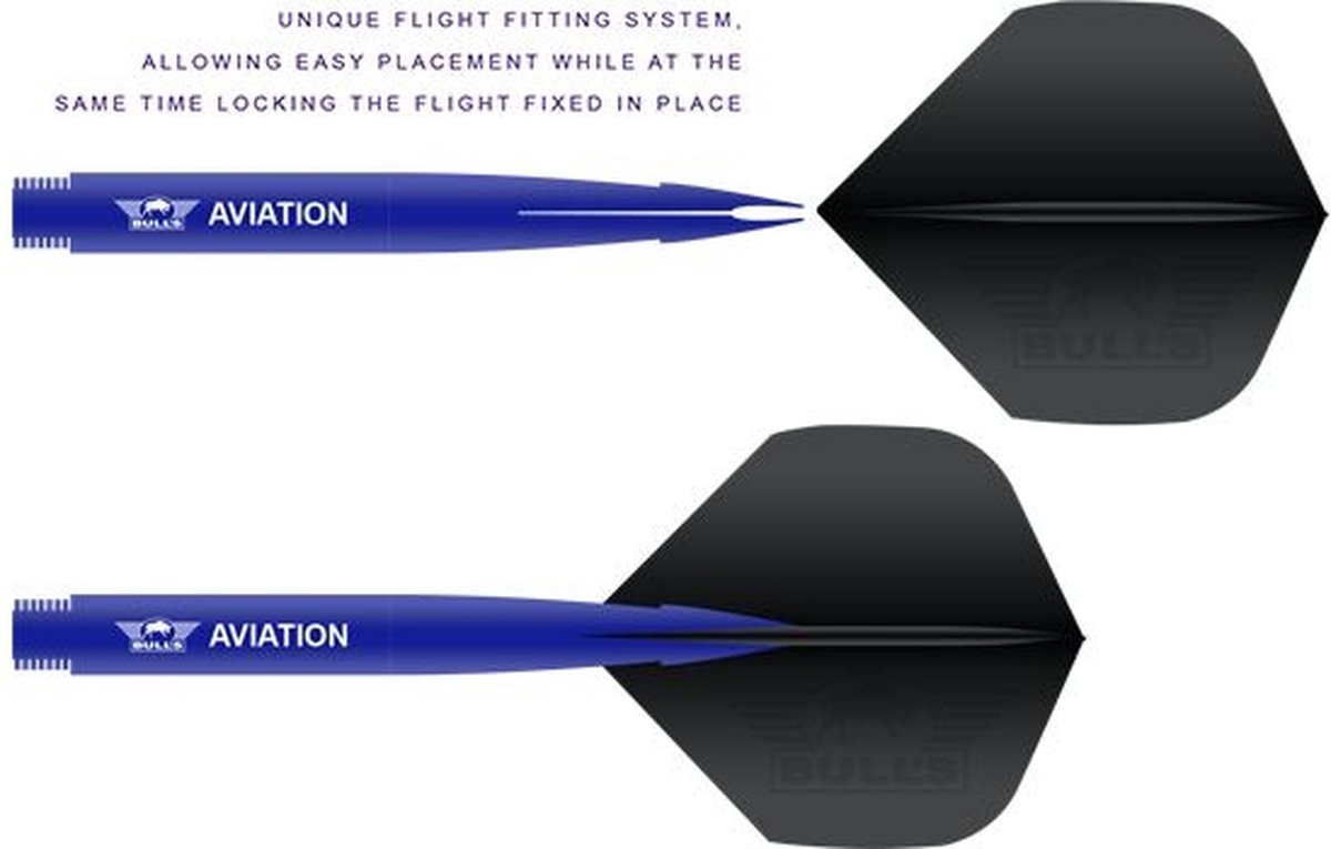 Bull's Aviation Blue - Dart Shafts Medium