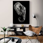 Poster Dark Elephant ² - Plexiglas - Meerdere Afmetingen & Prijzen | Wanddecoratie - Interieur - Art - Wonen - Schilderij - Kunst