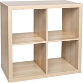 KALLAX Boekenkast / opberger met een wit gelazuurd eikeneffect 77x77 cm IKEA