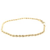 Pat's Jewels armband dames - gouden armband - 14 karaat - koord armband - minimalistische armband