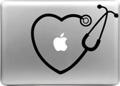 Mobigear Design Sticker Geschikt voor Apple MacBook Air 13 (2010-2019) - Stethoscoop