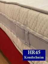 Aloe Vera - Eenpersoons Matras POCKET HR45 Koudschuim 7 ZONE 21 CM - Met handgrepen en Biez - Gemiddeld ligcomfort - 90x220/21