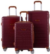 PIERRE CARDIN Set van 3 Koffers 55/65/75 Cm Ivoor