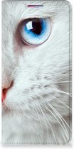 Bookcover Motorola Moto G60s Smart Case Witte Kat
