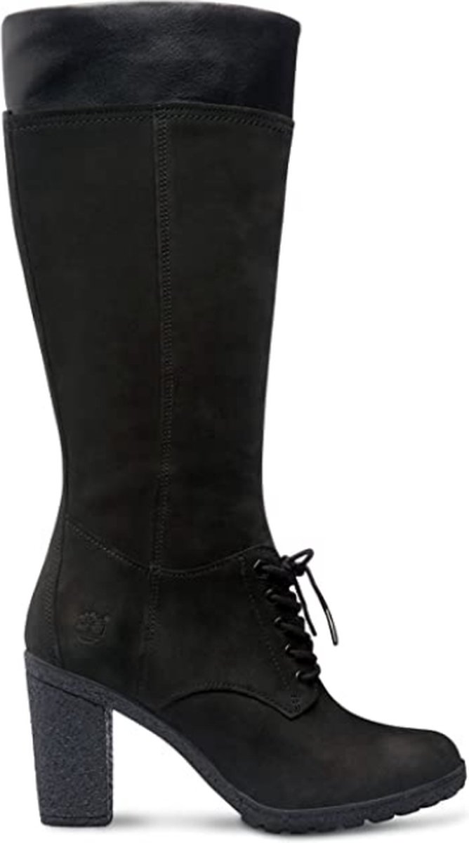 Timberland Leather Dames Boot Glancy Tall Lace A11SI Zwart